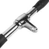 Randy & Travis Rubber-Coated Lat Pull-Down Bar Attachment - 45-Degree Angle