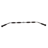 Randy & Travis Rubber-Coated Lat Pull-Down Bar Attachment - Rear View