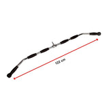 Randy & Travis Rubber-Coated Lat Pull-Down Bar Attachment - Low Angle