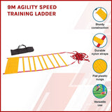9m Agility Speed Training Ladder - Side View