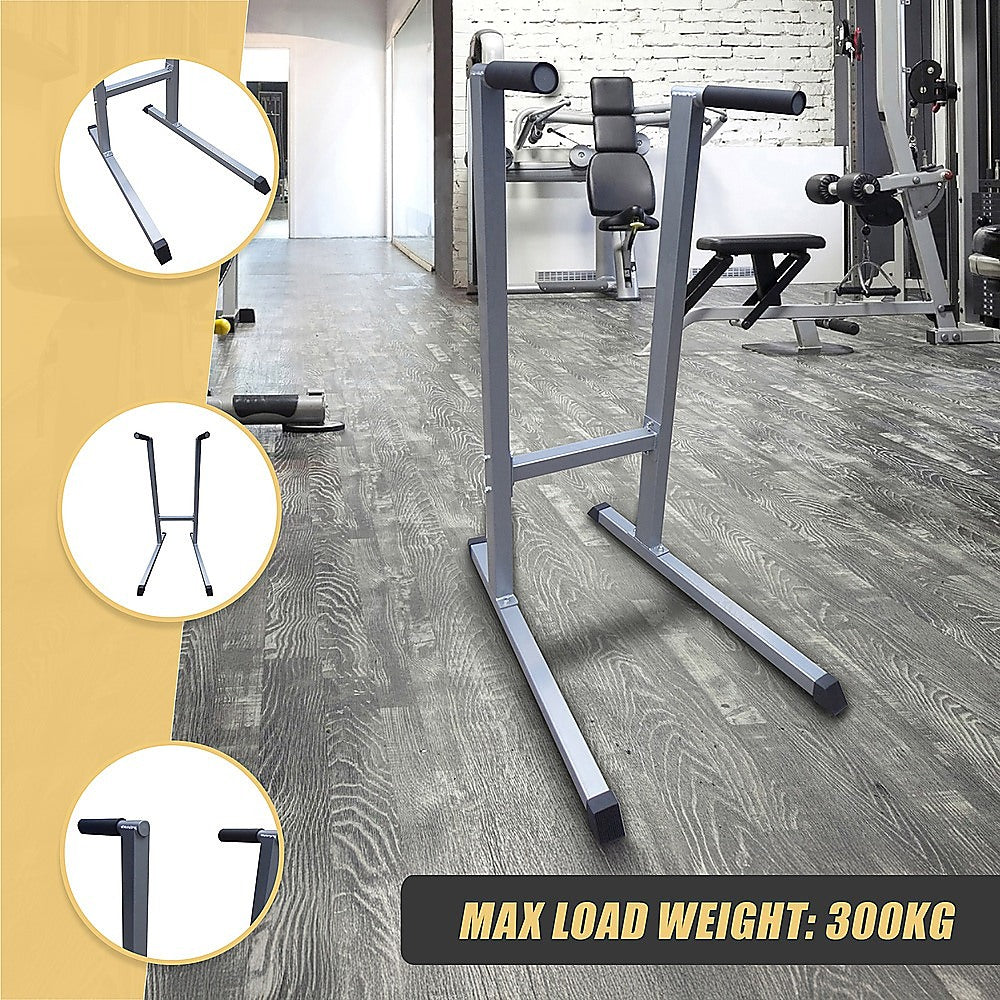 Solid Dip Station Power Tower for Home Gym Strength Training Upper Body Workouts
