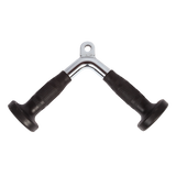 Randy & Travis Rubber-Coated Tricep Pushdown Bar Attachment - Front View