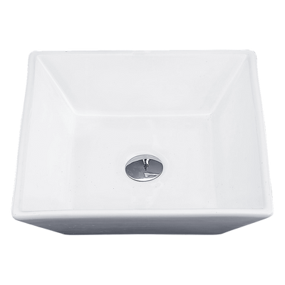 Bathroom Ceramic Rectangular Above Countertop Basin for Vanity