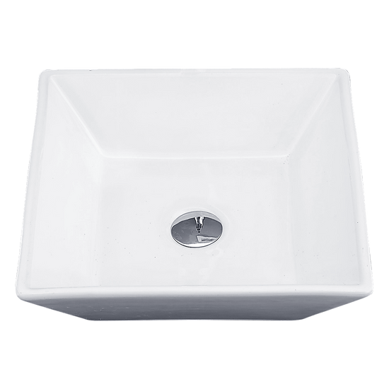 Bathroom Ceramic Rectangular Above Countertop Basin for Vanity