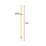 Agility Slalom Training Poles Soccer Rugby Set - Extra Image