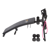 Foldable Incline Sit Up Bench - Top-Down View
