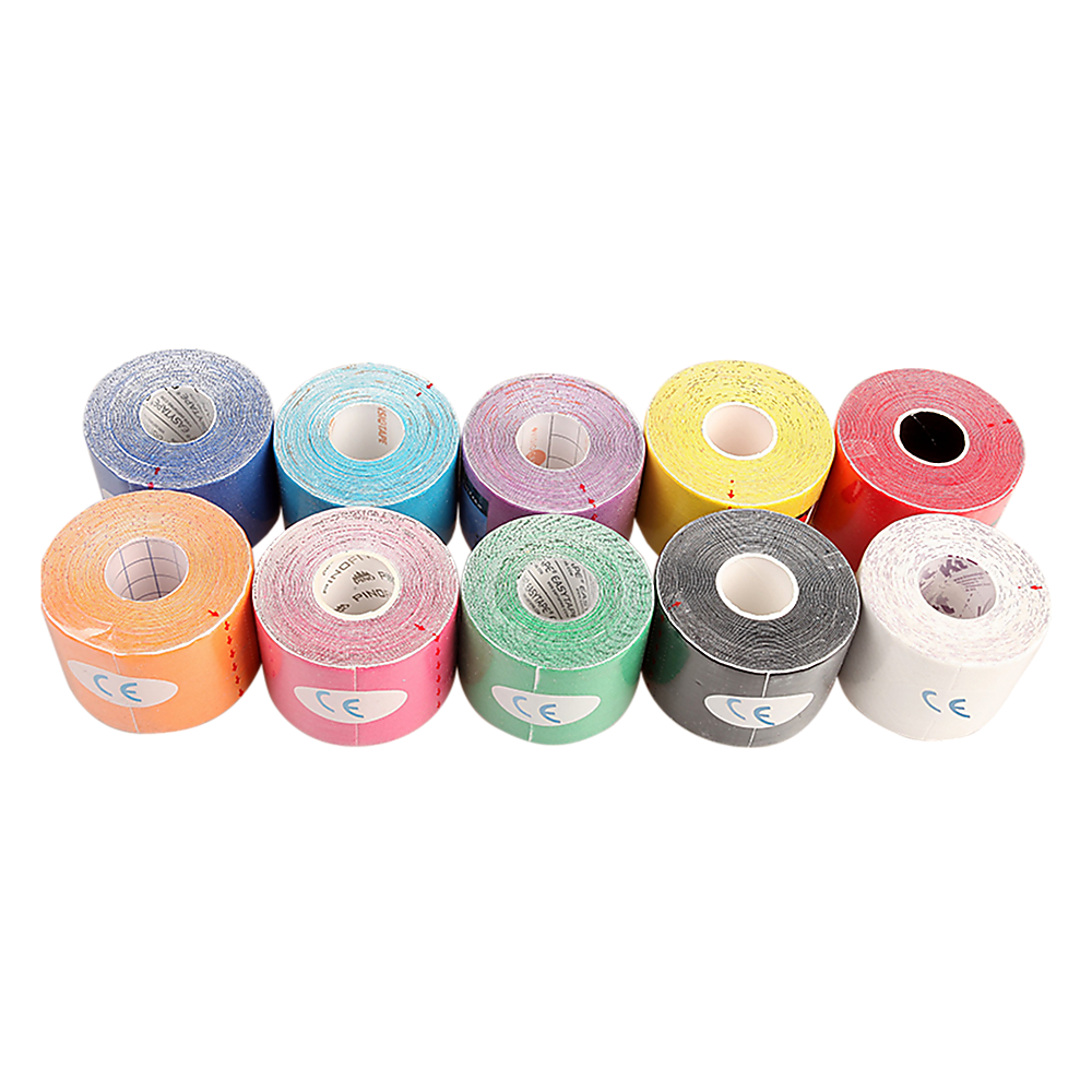 10 Rolls Muscle & Injury Kinesiology Sports Tape 5m x 5cm  Waterproof Support