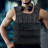 20Kg Adjustable Weighted Training Vest - Front View
