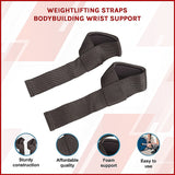 Weightlifting Straps Bodybuilding Wrist Support - Side View
