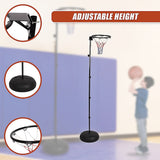 Netball Ring with Stand Portable Pole Height Adjustable