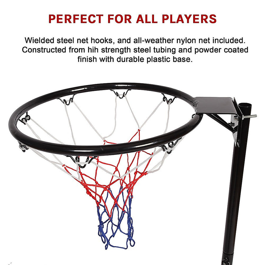 Netball Ring with Stand Portable Pole Height Adjustable, image 10