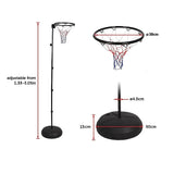 Netball Ring with Stand Portable Pole Height Adjustable - Extra Image