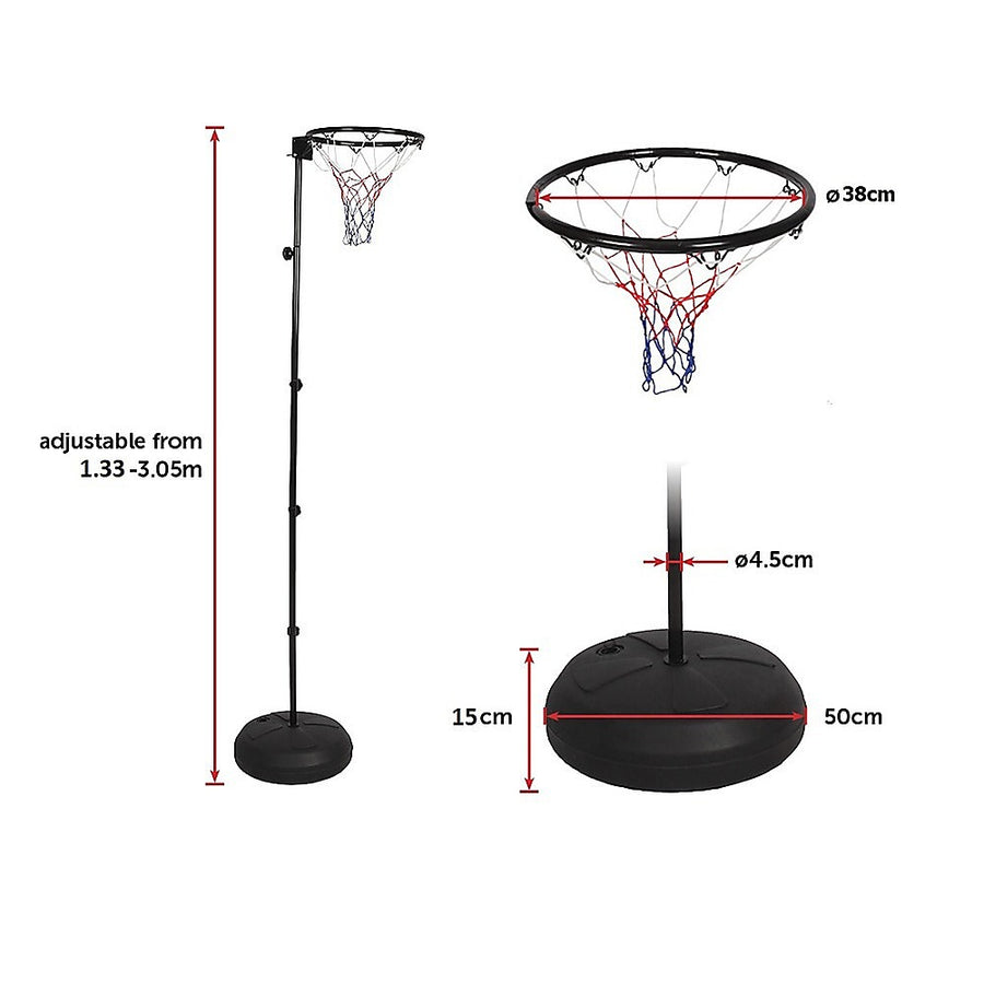 Netball Ring with Stand Portable Pole Height Adjustable, image 11
