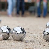 Deluxe Boules Bocce 8 Alloy Ball Set - Front View