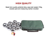 Deluxe Boules Bocce 8 Alloy Ball Set - Rear View