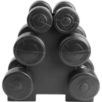 12kg Dumbbell Weights Set with Rack for Home Gym Training