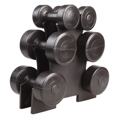 12kg Dumbbell Weights Set with Rack for Home Gym Training