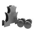 12kg Dumbbell Weights Set with Rack for Home Gym Training