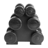 12kg Dumbbell Weights Set with Rack for Home Gym Training