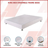 King Bed Ensemble Frame Base - Side View