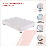 Double Bed Ensemble Frame Base - Side View