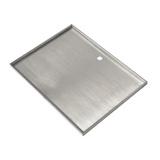 Stainless Steel BBQ Grill Hot Plate 49 X 40CM Premium 304 Grade - Side View