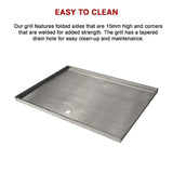 Stainless Steel BBQ Grill Hot Plate 49 X 40CM Premium 304 Grade - Extra Image