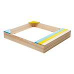 Wooden Kids Backyard Sandbox Children Outdoor Play Toy Sandpit
