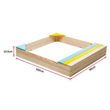 Wooden Kids Backyard Sandbox Children Outdoor Play Toy Sandpit - Extra Image