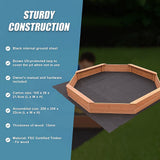 Kids Sand Pit Large Octagonal Wooden Sandpit - Extra Image