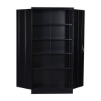 Two-Door Shelf Office Gym Filing Storage Locker Cabinet Safe