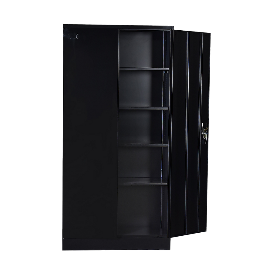 Two-Door Shelf Office Gym Filing Storage Locker Cabinet Safe