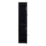 Two-Door Office Gym Shed Storage Lockers - 45-Degree Angle