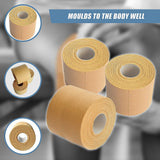 Premium Rigid Sports Strapping Tape - 3 Rolls of 50mm X 13.7M - Low Angle