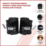 Gravity Inversion Boots Therapy Hang Spine Posture Physio Gym Fitness - Side View