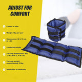 5kg Adjustable Ankle/Wrist Weight Straps - Extra Image