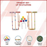 Croquet Set - Up to 6 Players - Side View