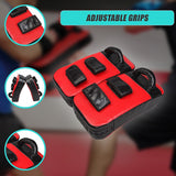 2 x Thai Boxing Punch Focus Pad Mitts Training Hit Strike Shield - Close-Up Angle