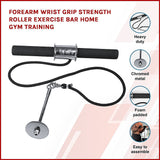 Forearm Wrist Grip Strength Roller Exercise Bar Home Gym Training - Top-Down View