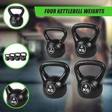 4pcs Exercise Kettle Bell Weight Set 20KG - Close-Up Angle