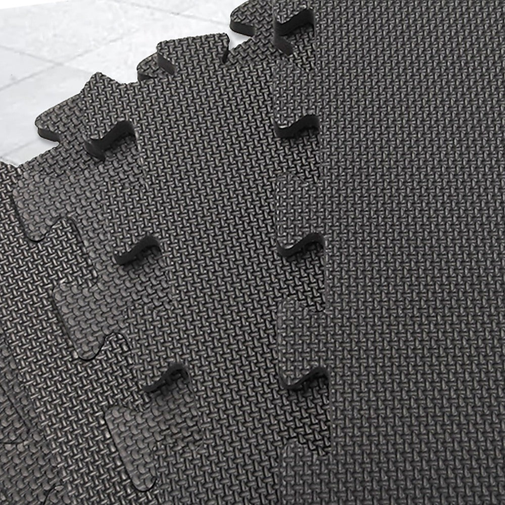 4 Tiles EVA Interlocking Gym Floor Mats  Home Fitness Puzzle Exercise Mat Set