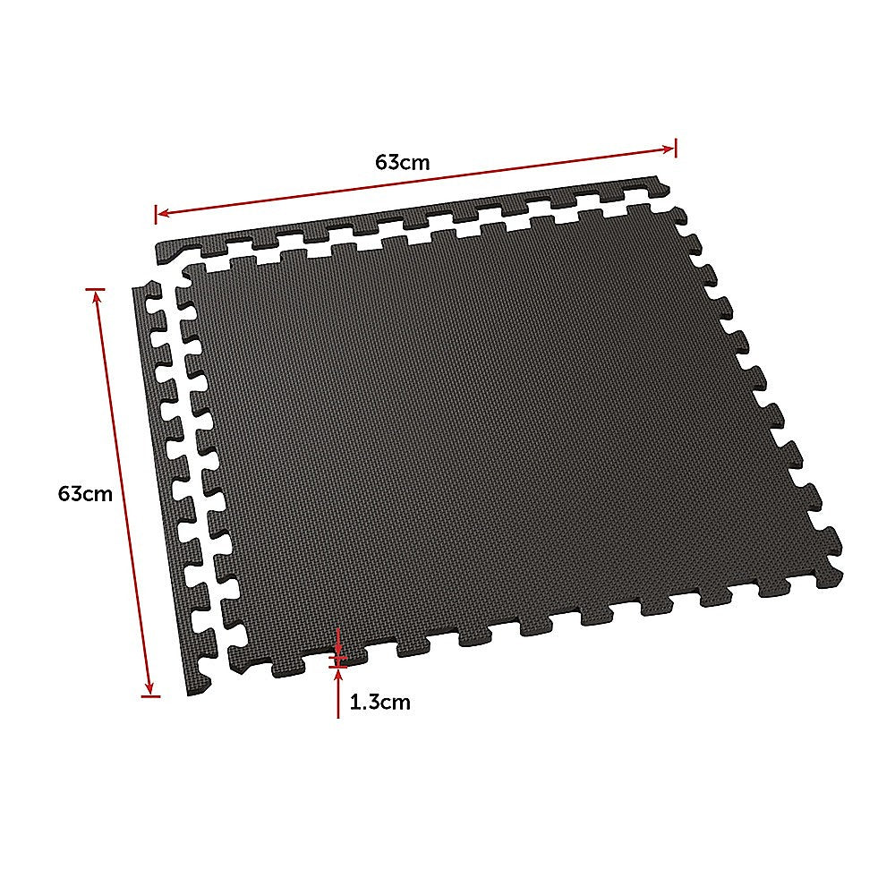 4 Tiles EVA Interlocking Gym Floor Mats  Home Fitness Puzzle Exercise Mat Set
