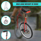24'' Pro Circus Unicycle Bike - Close-Up Angle