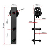 Sliding Barn Door Hardware - Rear View