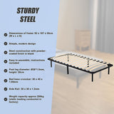 Single Metal Bed Frame - Bedroom Furniture - Extra Image