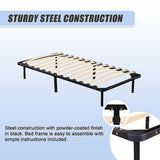 Single Metal Bed Frame - Bedroom Furniture - 45-Degree Angle