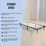 Single Metal Bed Frame - Bedroom Furniture - Extra Image
