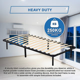 Single Metal Bed Frame - Bedroom Furniture - Low Angle