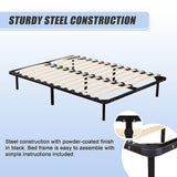 Double Metal Bed Frame - Bedroom Furniture - 45-Degree Angle