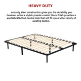 Queen Metal Bed Frame - Bedroom Furniture - Low Angle